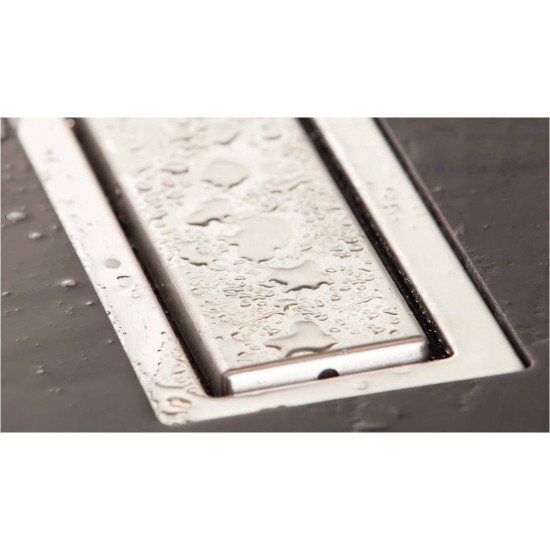 Κανάλι Ντουζiέρας Σιφών Confluo Premium Line 650 65cm Ανοξείδωτο Χρωμέ